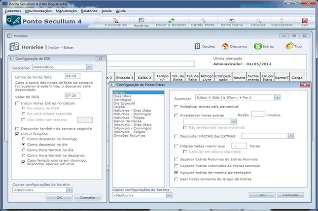 Software relógio de ponto