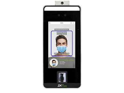 Controle de acesso biométrico com diversos tipos de terminais (facial, digital, etc.)